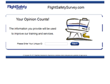 Tablet Screenshot of flightsafetysurvey.com